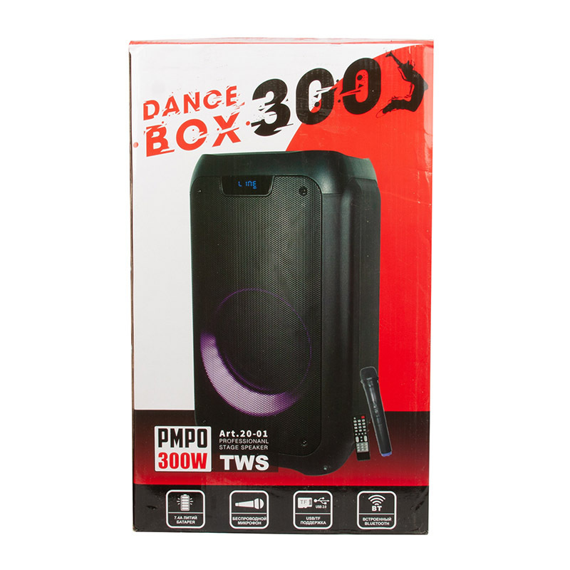 Колонка ElTronic 20-01 DANCE BOX 300 динамик 1шт/8" ELTRONIC с TWS (30 Ватт)