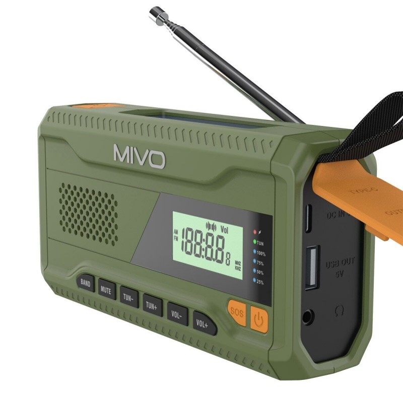 Многофункциональный походный FM радиоприемник Mivo MR-001